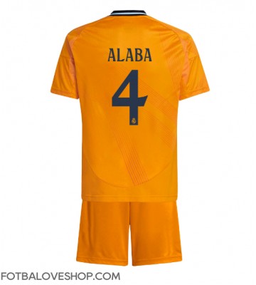 Real Madrid David Alaba #4 Dětské Venkovní Dres 2024-25 Krátký Rukáv (+ trenýrky)